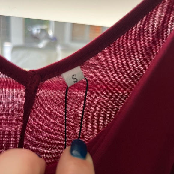 Burgundy maxi dress - Picture 3 of 5